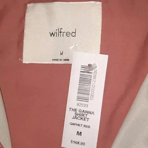 Aritzia Wilfred Ganna Pink Vegan Shacket - Picture 5 of 5